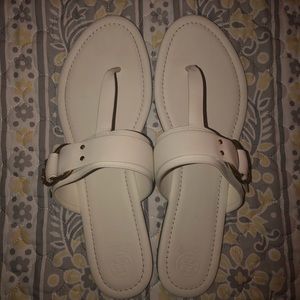 Tory Burch -size 12- White leather sandals